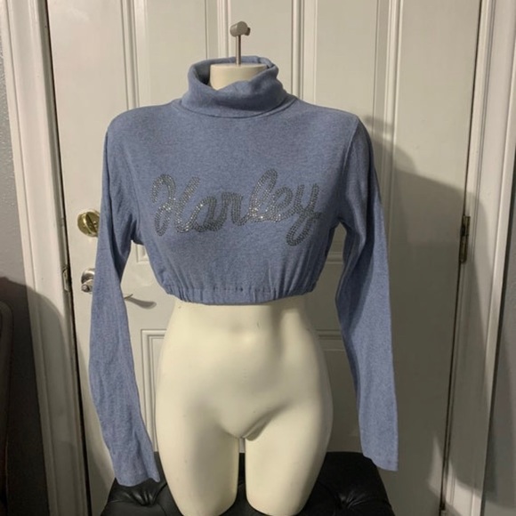 Harley Davidson Scrunched Crop Top - Picture 1 of 5